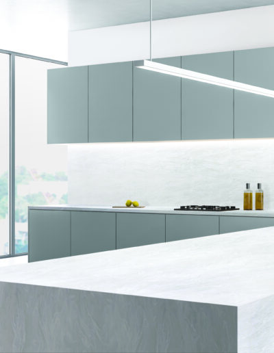 Corner,Of,Modern,Kitchen,With,White,And,Marble,Walls,,White